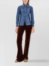 Etro Denim Design Slim Fit Shirt