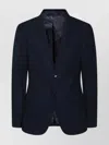 Etro Tailored Single-breasted Blazer With Notch Lapel In Blue