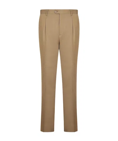 Etro Tailored Straight Leg Trousers In Brown