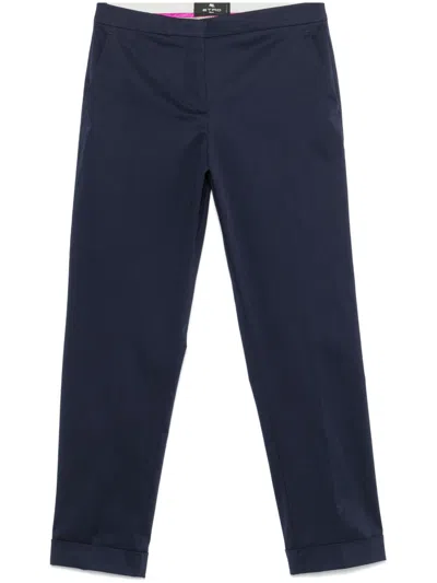 Etro Tailored Trousers In Blue