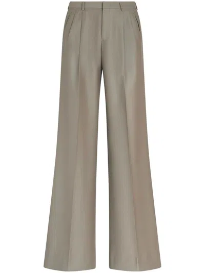 Etro Wool Tailored Trousers In Nude & Neutrals