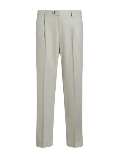 Etro Tailored Wool Trousers In Grey