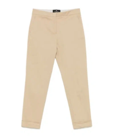 ETRO ETRO CROPPED MID-RISE TROUSERS