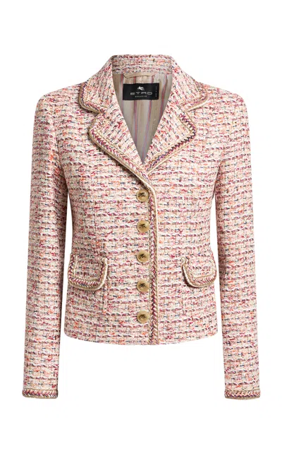Etro Tailored Tweed Jacket In Multi
