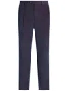 Etro Tailored Velvet Trousers In Blue