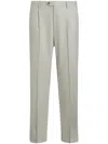 Etro Tailored Wool Trousers In Neutrals