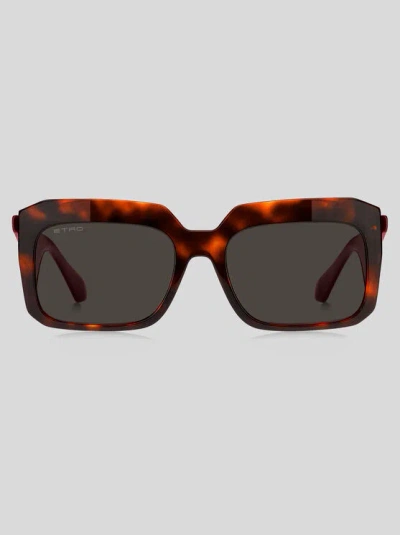 ETRO TAILORING SUNGLASSES, WOMAN, BROWN