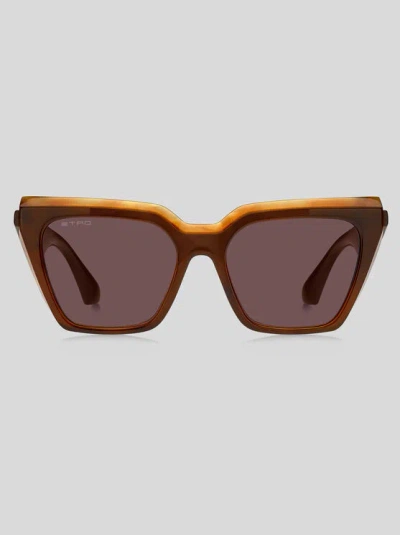 Etro Tailoring Sunglasses In Brown