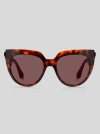 Etro Tailoring Cat-eye Sunglasses In Light Brown