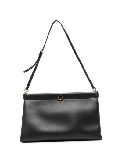 Pre-owned Etro Talk Leather Clutch Bag In Black