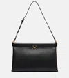 Etro Medium Talk Leather Clutch In Black