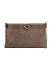 Etro Talk Mini Clutch Bag In Brown