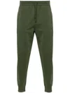 Etro Tapered Green Activewear Trousers With Elastic Waistband In Green