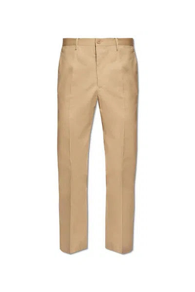 Etro Tapered Stretched Chino Trousers In Beige