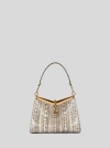 Etro Tasche Vela Mittelgross Aus Elaphe-leder In Weiss