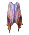 Etro Striped Fringed Jacket In Multi