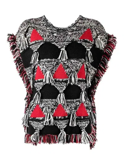 Etro Tassel-detail Wool Jumper In Multi