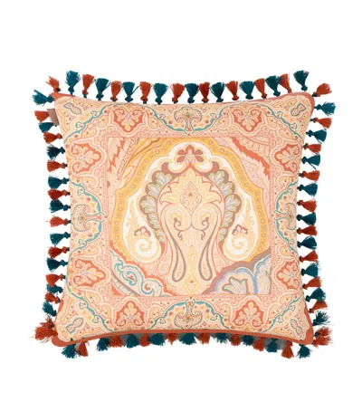Etro Tassel-trim Hoa Cushion In Multi