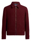 Etro Textured Bomber Jacket In Red