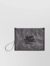 ETRO TEXTURED PAISLEY MEDIUM POUCH WITH DETACHABLE STRAP