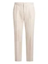 Etro Wool-blend Patchwork Trousers In Neutral