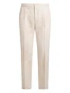 Etro Wool-blend Patchwork Trousers In Neutral