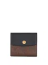 Etro Textured Wallet With Intricate Patterns In Brown