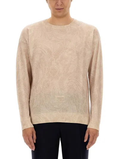 Etro Floral-motif Sweater In Neutral