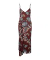 Etro Printed Jersey Midi Dress In Red