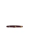 Etro Adjustable Triple Buckle Belt With Metal Hardware In Brown