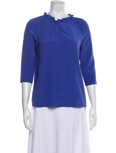 Pre-owned Etro Three-quarter Sleeve Blouse In Multi