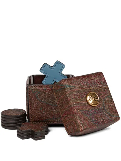 Etro Tic-tac-toe Board Game In Brown