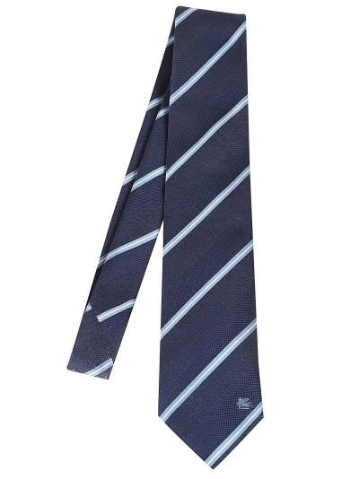 Etro Tie Cm 8 Placed In Blue