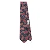 Etro , Paisley Silk Jacquard Tie, Man, Blue In Brown