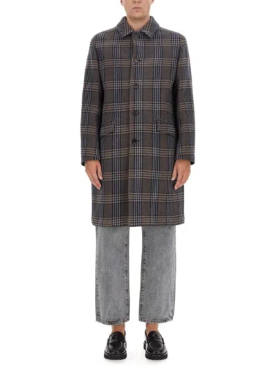 Etro Plaid Jacket For Men In Gray
