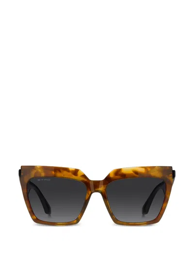 Etro Tinted-lenses Sunglasses In Brown