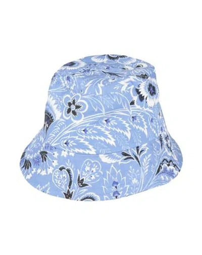 Etro Babies'  Toddler Boy Hat Azure Size 4 Cotton, Polyester, Acetate In Blue