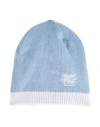 Etro Toddler Boy Hat Sky Blue Size 4 Cotton, Cashmere In Blue