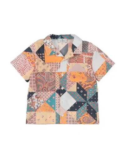 Etro Babies'  Toddler Boy Shirt Beige Size 4 Cotton, Viscose In Multi