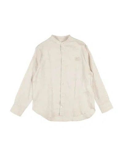 Etro Babies'  Toddler Boy Shirt Beige Size 6 Linen In Brown