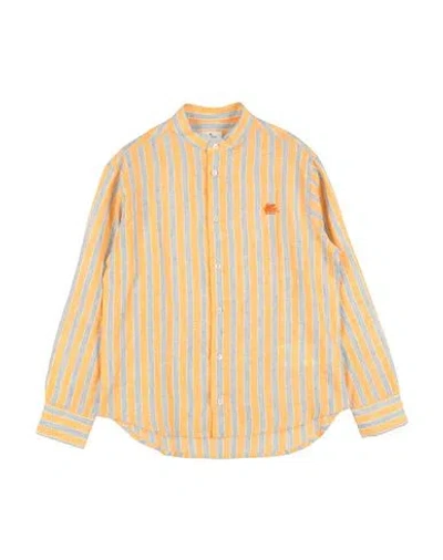 Etro Babies'  Toddler Boy Shirt Marigold Size 4 Linen In Multi