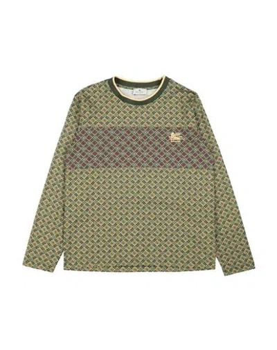 Etro Babies'  Toddler Boy T-shirt Military Green Size 6 Cotton, Viscose