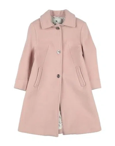 Etro Babies'  Toddler Girl Coat Pink Size 6 Virgin Wool, Polyamide