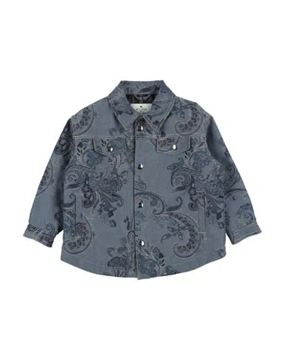 Etro Babies'  Toddler Girl Denim Outerwear Blue Size 6 Cotton, Polyester, Polyurethane