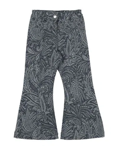 Etro Babies'  Toddler Girl Pants Blue Size 6 Cotton, Elastane, Polyurethane, Polyester In Black