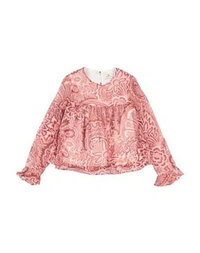 Etro Babies'  Toddler Girl Top Brick Size 4 Polyester, Metallic Polyester In Brown