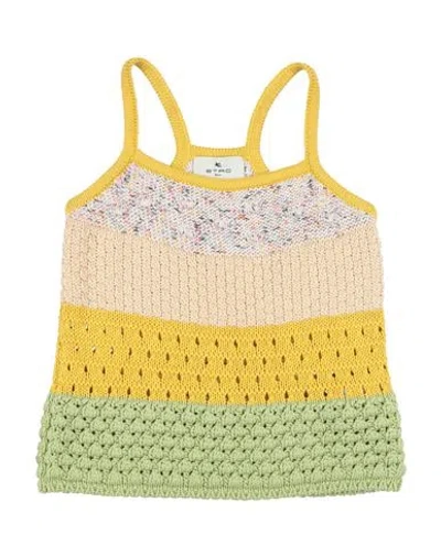 Etro Babies'  Toddler Girl Top Yellow Size 6 Cotton In Multi