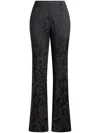 Etro Tailored Trousers In Floral Pattern In Black