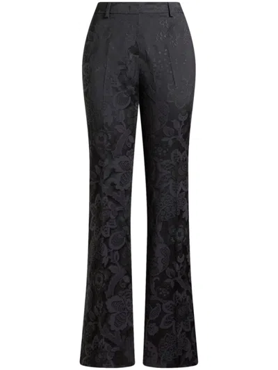 ETRO TONAL-DESIGN JACQUARD TROUSERS