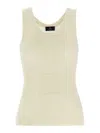 Etro Textured Knit Scoop Neck Sleeveless Top In Neutral